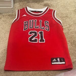 Adidas Kids Bulls Red Jersey